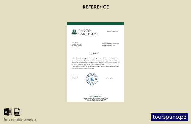 lista para imprimir plantilla de referencia de Portugal Banco Carregosa